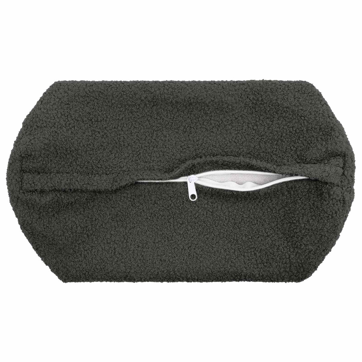 Federa 2 pcs HEERLEN Grigio Scuro Ø 15 x 40 cm Bouclé | homemem39