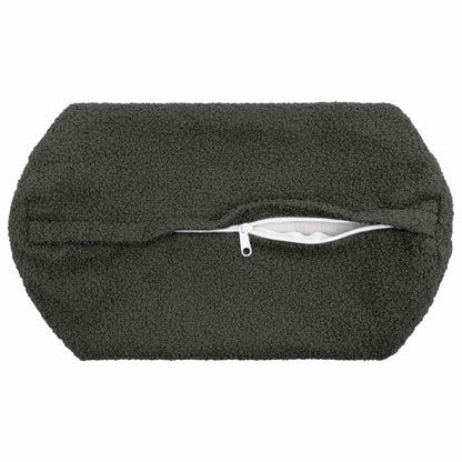 Federa 6 pcs HEERLEN Grigio Scuro Ø 15 x 40 cm Bouclé