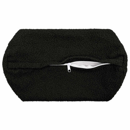 Federa 2 pcs HEERLEN Nero Ø 15 x 40 cm Bouclé