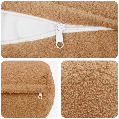 Federa 6 pcs HEERLEN Beige Ø 15 x 40 cm Bouclé | homemem39