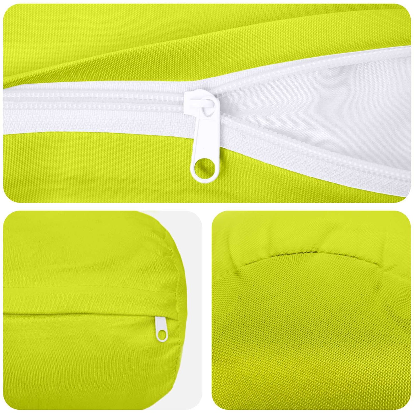 Federa 6 pcs HEERLEN Verde brillante. Ø 15 x 40 cm Poliestere