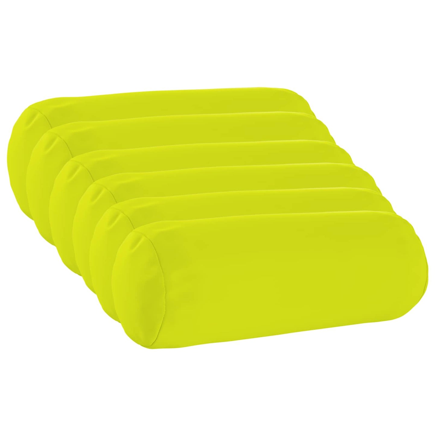 Federa 6 pcs HEERLEN Verde brillante. Ø 15 x 40 cm Poliestere