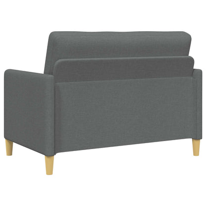 Set di Divani con Storage 2 pcs Grigio Scuro Poliestere | homemem39