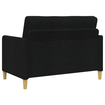 Set di Divani con Storage 2 pcs Nero Poliestere | homemem39