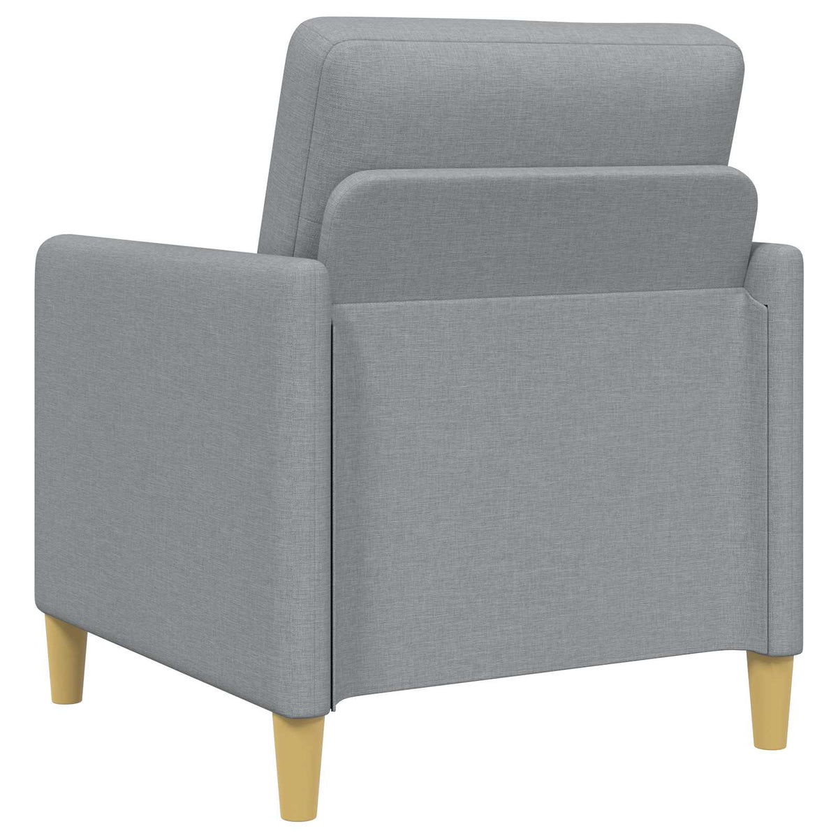 Set di Divani con Storage 2 pz Grigio Chiaro Poliestere