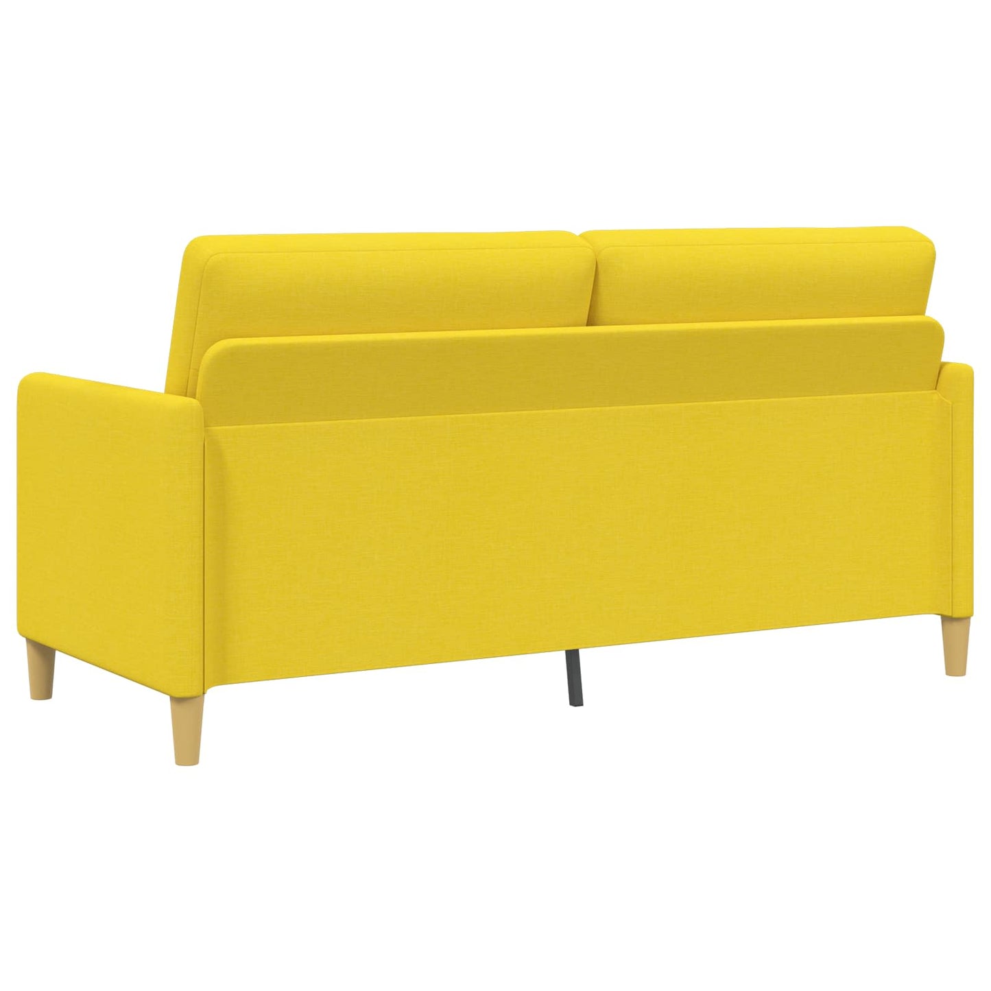 Set di Divani con Storage 2 pz Giallo Chiaro Poliestere