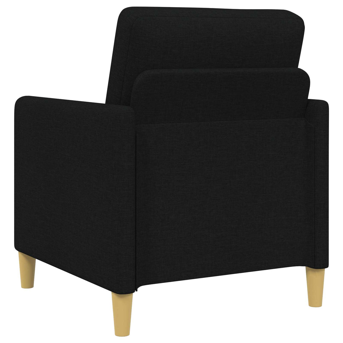 Set di Divani con Storage 2 pz Nero Poliestere