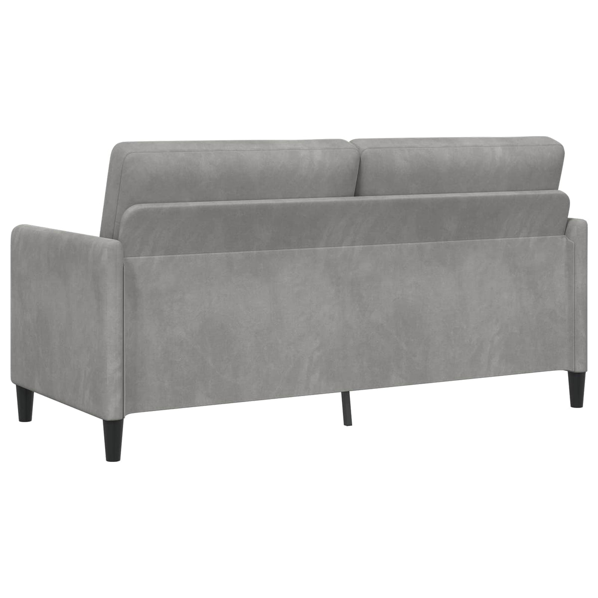 Set di Divani con Storage 2 pz Grigio Chiaro Poliestere