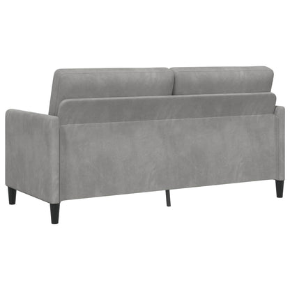Set di Divani con Storage 2 pz Grigio Chiaro Poliestere