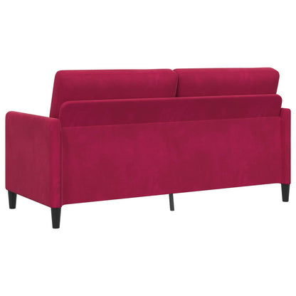 Set di Divani con Storage 2 pz Rosso Vino Poliestere | homemem39
