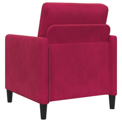 Set di Divani con Storage 2 pz Rosso Vino Poliestere | homemem39