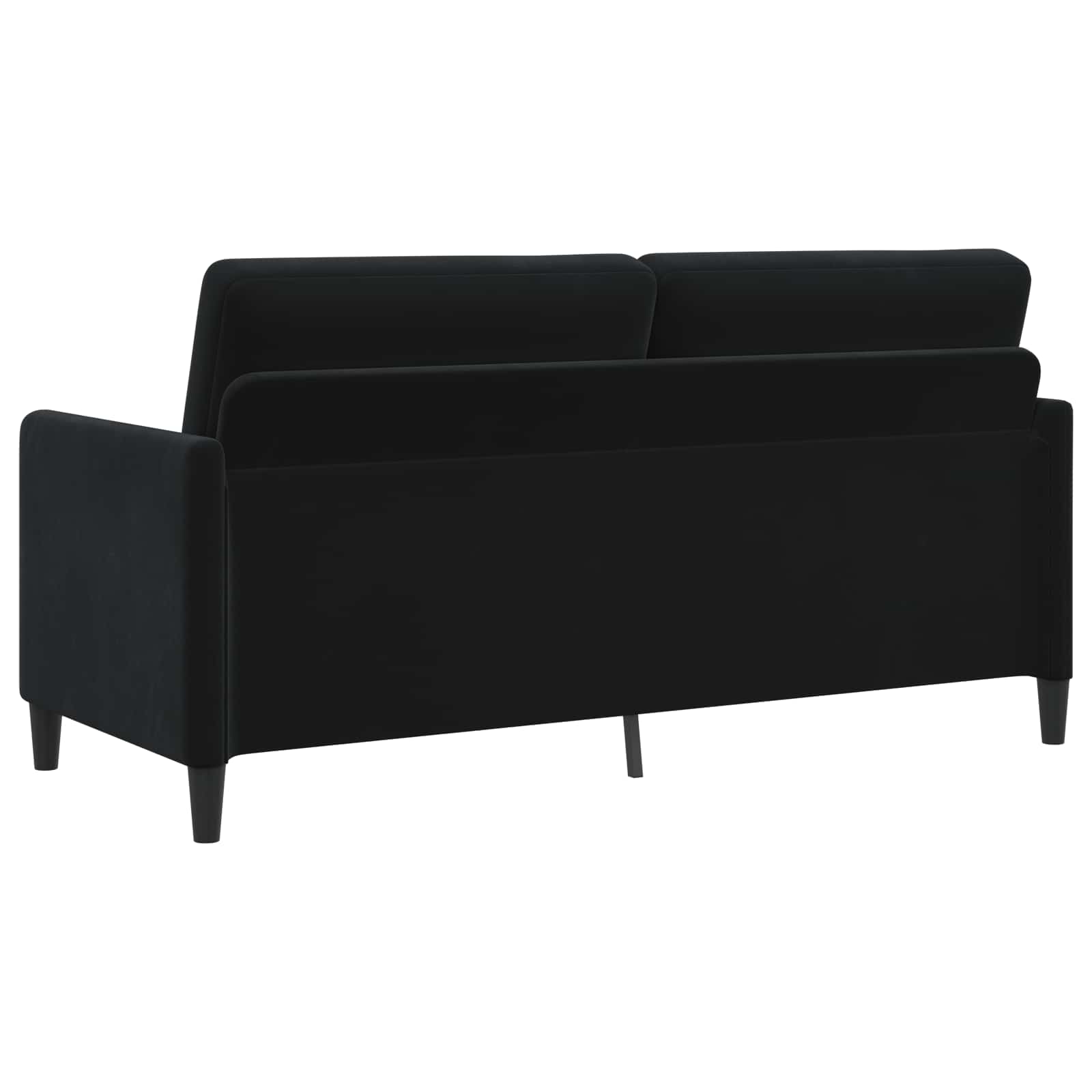 Set di Divani con Storage 2 pz Nero Poliestere | homemem39