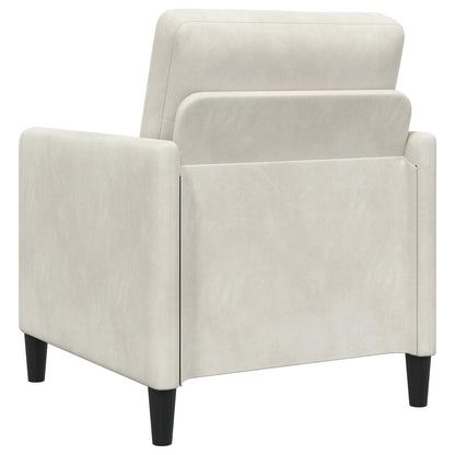 Set di Divani con Storage 2 pz Crema Poliestere