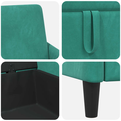 Set di Divani con Storage 2 pz Turchese Poliestere | homemem39