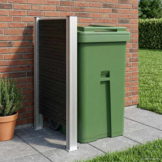 Recinzione Contenitore per Rifiuti Grigio 85 x 12 x 115 cm | homemem39