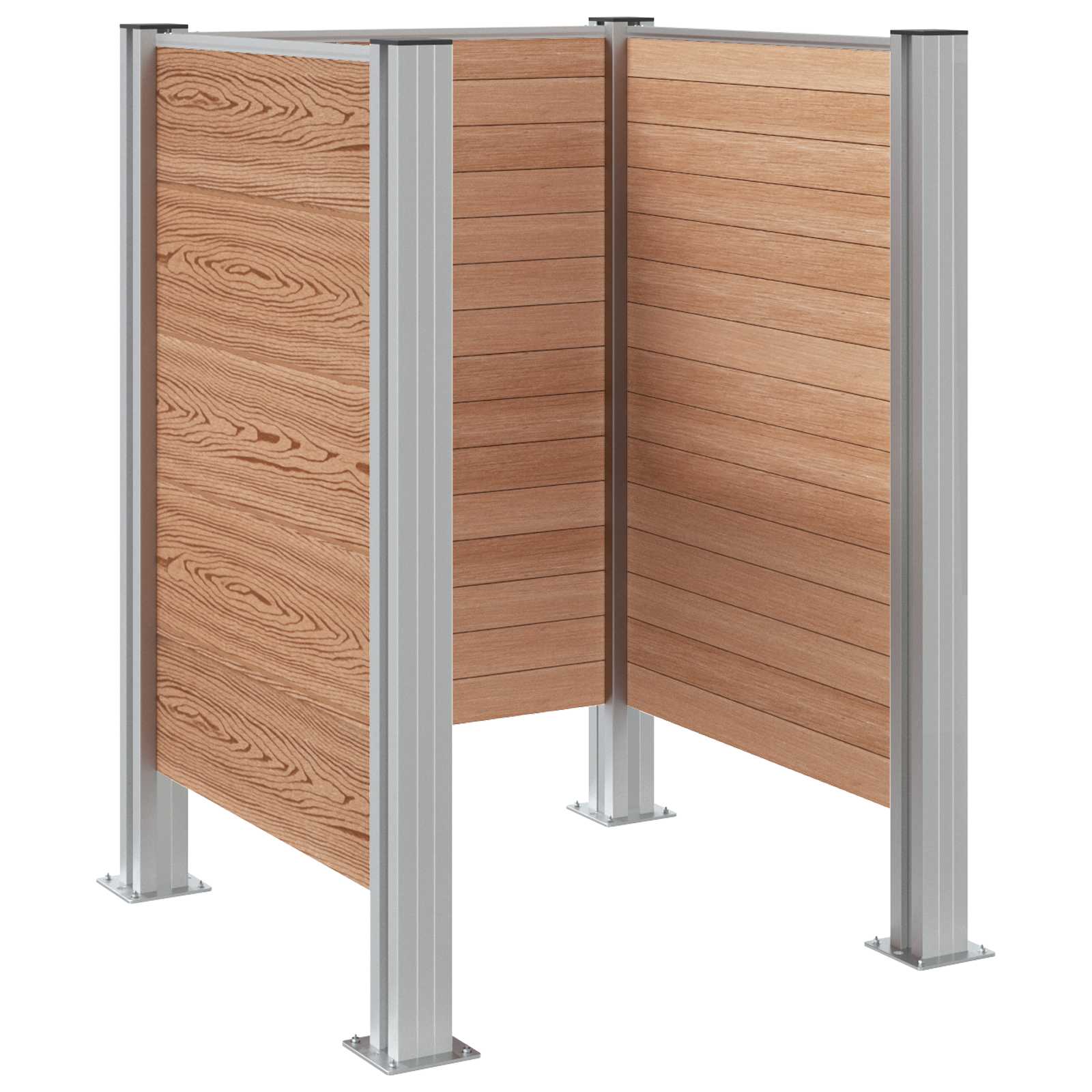 Recinzione Contenitore per Rifiuti Marrone 85 x 85 x 115 cm | homemem39