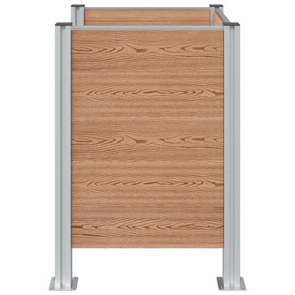 Recinzione Contenitore per Rifiuti Marrone 85 x 85 x 115 cm | homemem39