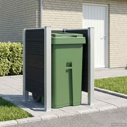 Recinzione Contenitore per Rifiuti Grigio 85 x 85 x 115 cm