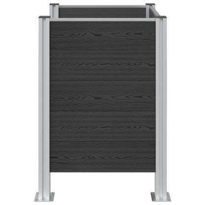 Recinzione Contenitore per Rifiuti Grigio 85 x 85 x 115 cm | homemem39