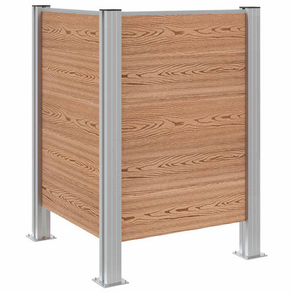 Recinzione Contenitore per Rifiuti Marrone 85 x 85 x 115 cm | homemem39