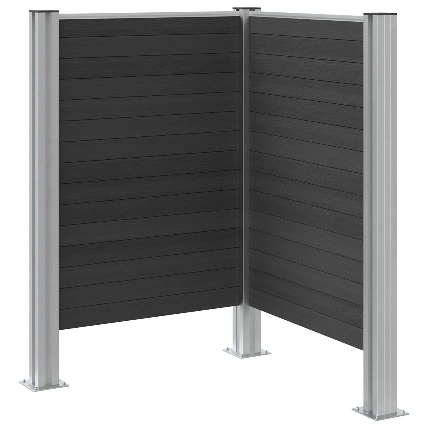 Recinzione Contenitore per Rifiuti Grigio 85 x 85 x 115 cm | homemem39