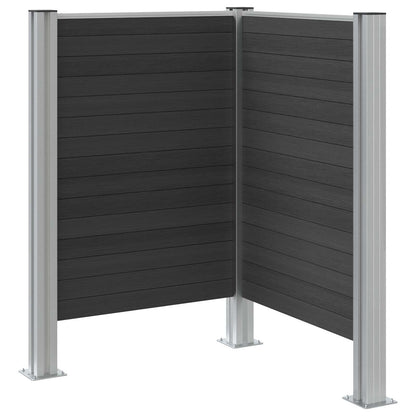 Recinzione Contenitore per Rifiuti Grigio 85 x 85 x 115 cm | homemem39