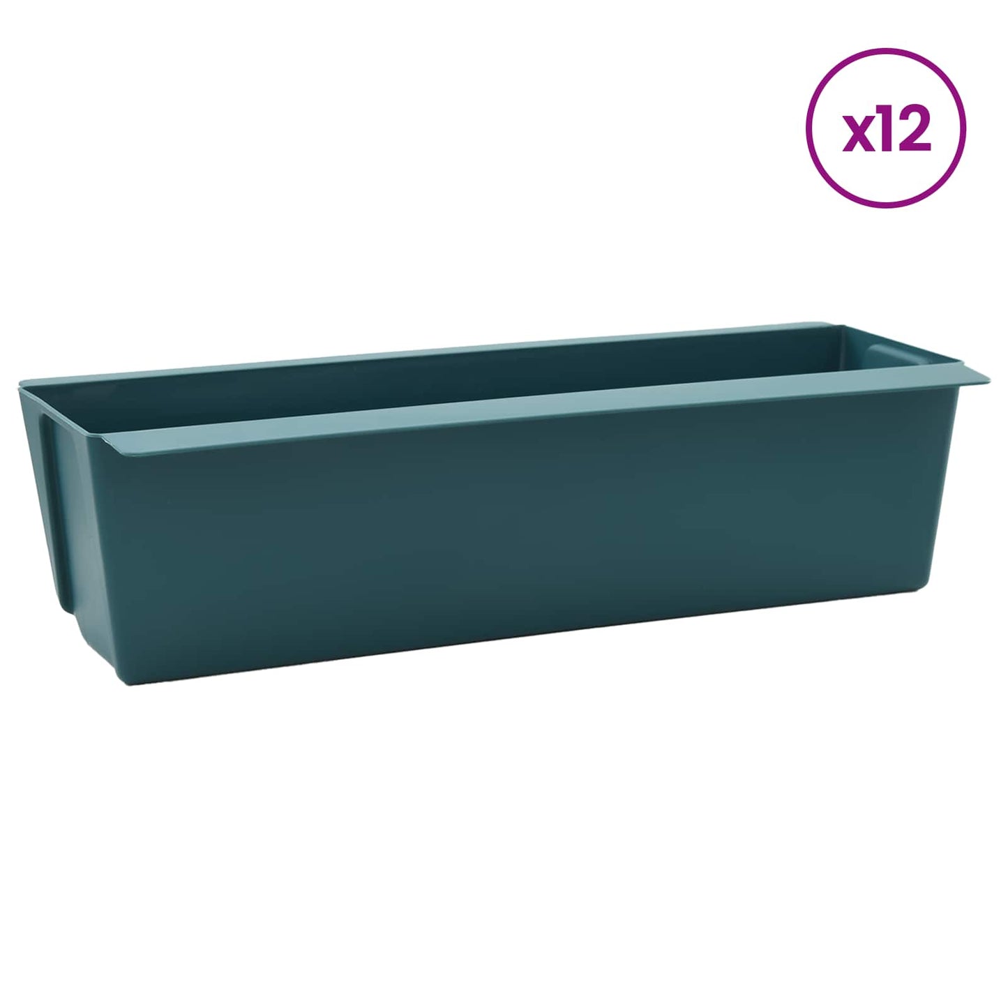 Fioriere per Euro pallet 12 pcs Verde 36 x 13,5 x 9,5 cm | homemem39