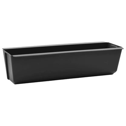 Fioriere per Euro pallet 12 pcs Nero 36 x 13,5 x 9,5 cm | homemem39