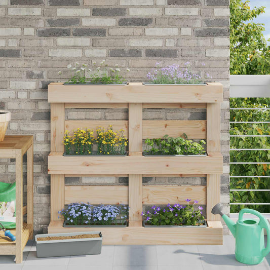 Fioriere per Euro pallet 12 pcs Grigio chiaro
