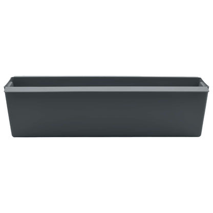 Fioriere per Euro pallet 24 pcs Grigio 36 x 13,5 x 9,5 cm | homemem39