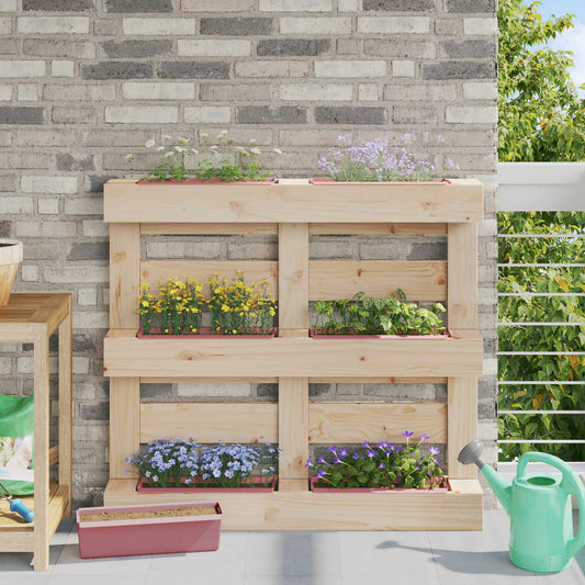 Fioriere per Euro pallet 24 pcs Marrone 36 x 13,5 x 9,5 cm