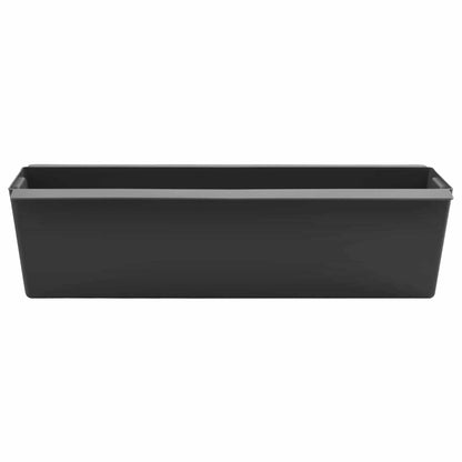 Fioriere per Euro pallet 24 pcs Nero 36 x 13,5 x 9,5 cm | homemem39
