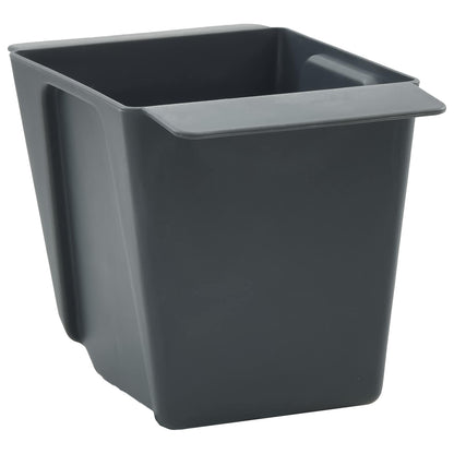 Fioriere per Euro pallet 12 pcs Grigio 13,5 x 9 x 9,5 cm | homemem39