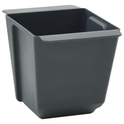 Fioriere per Euro pallet 12 pcs Grigio 13,5 x 9 x 9,5 cm | homemem39
