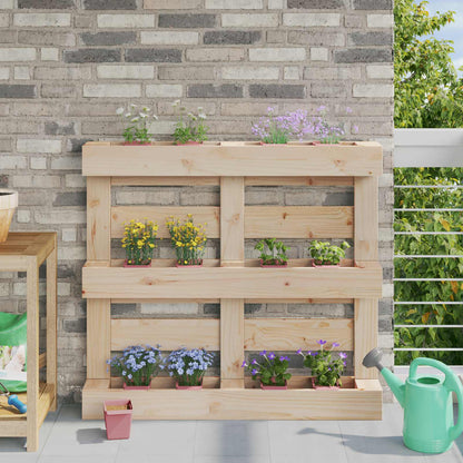 Fioriere per Euro pallet 12 pcs Marrone 14 x 9 x 9,5 cm | homemem39