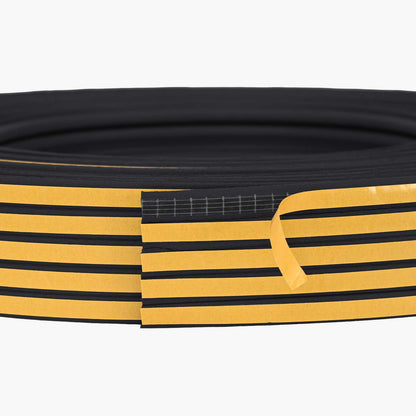 Nastro adesivo per finestre Nero 15 x 8 mm 50 m Schiuma EPDM | homemem39