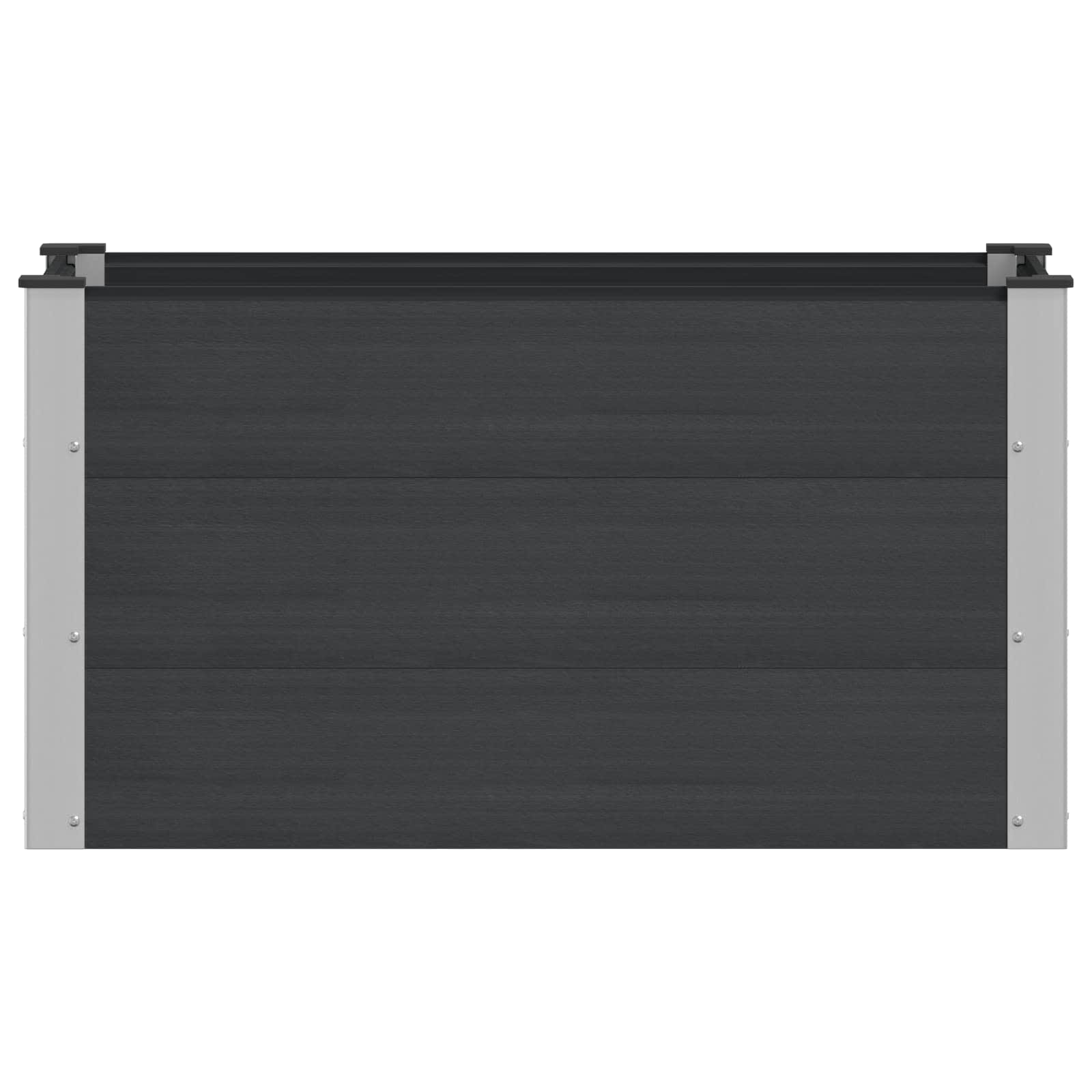 Letto rialzato da giardino Nero 100 x 50 x 54 cm | homemem39