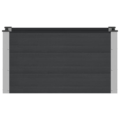 Letto rialzato da giardino Nero 100 x 50 x 54 cm | homemem39