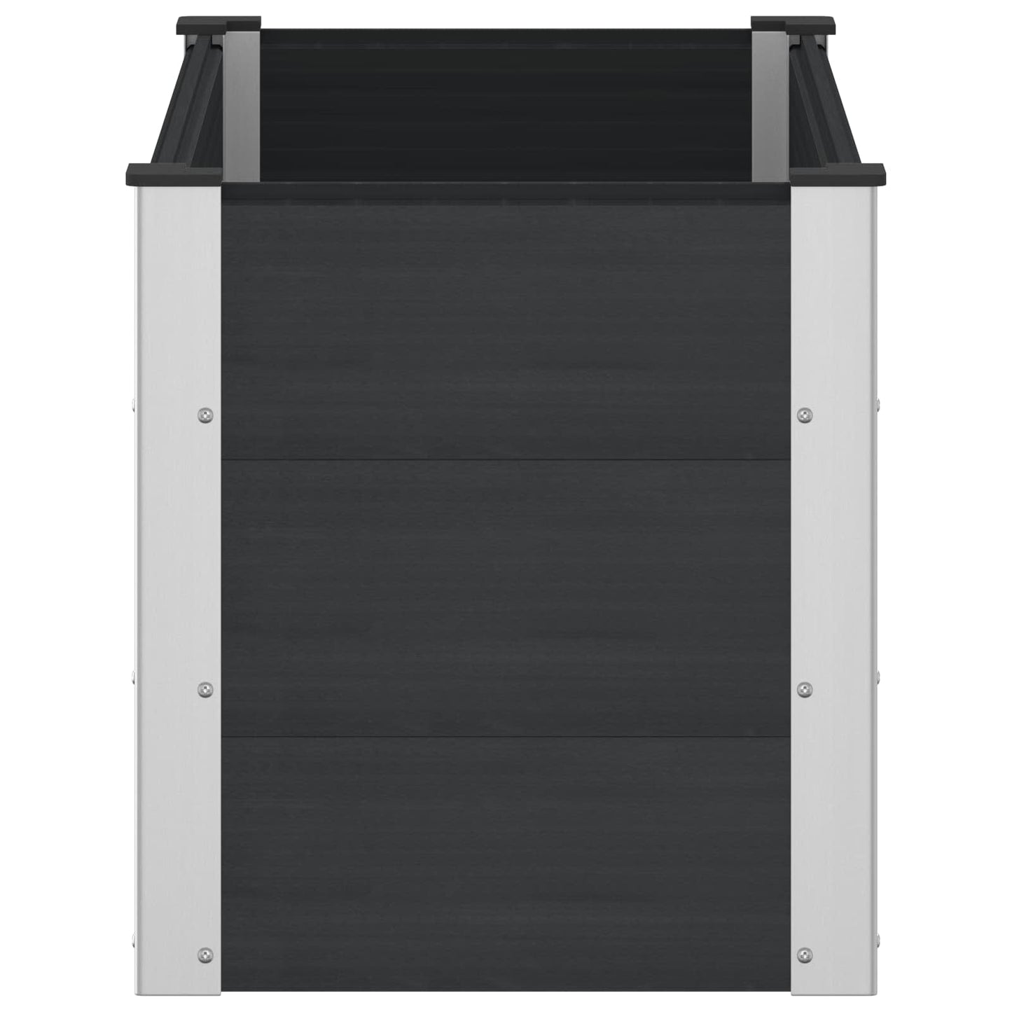 Letto rialzato da giardino Nero 100 x 50 x 54 cm | homemem39