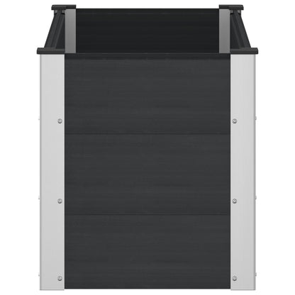 Letto rialzato da giardino Nero 100 x 50 x 54 cm | homemem39