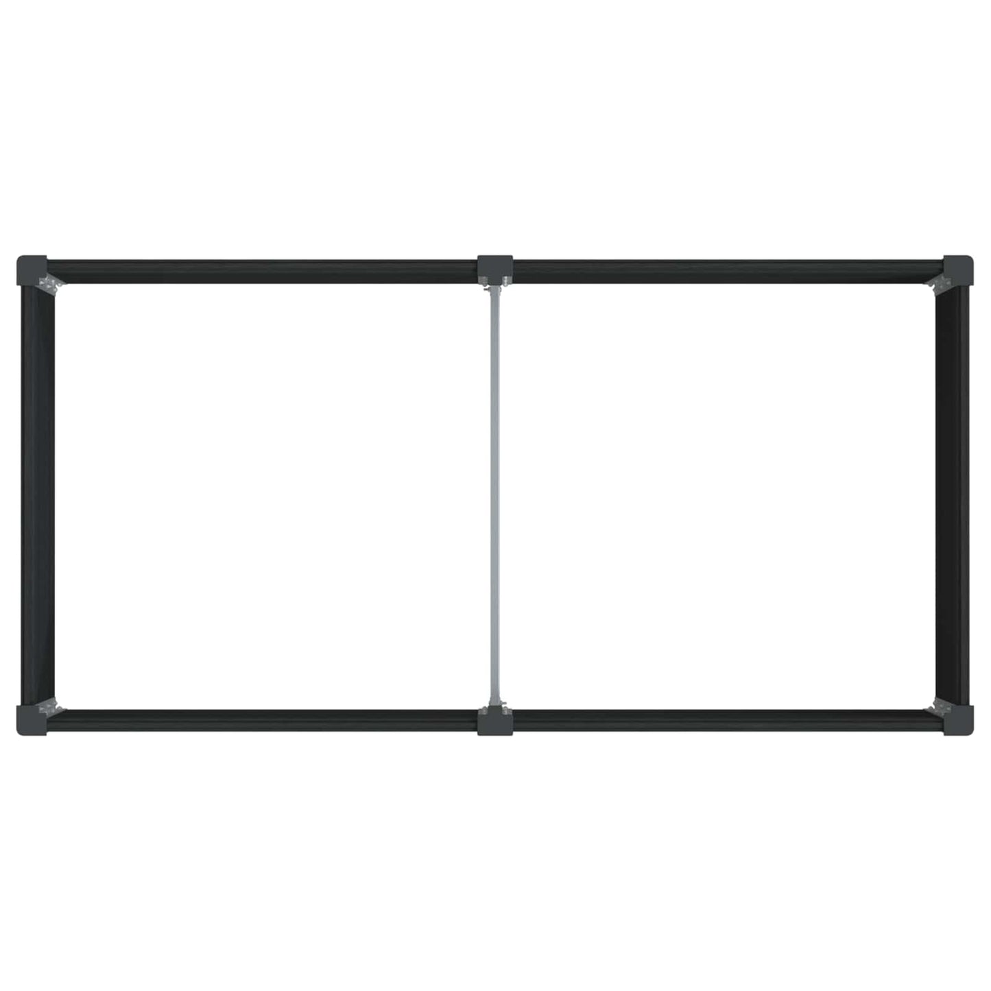 Letto rialzato da giardino Nero 100 x 50 x 54 cm | homemem39