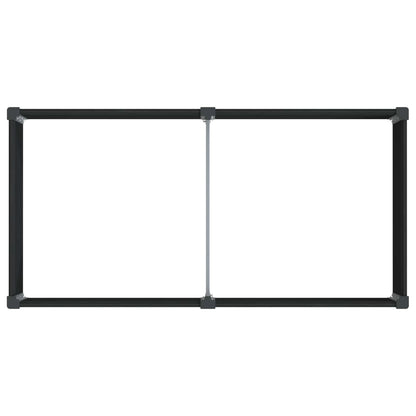 Letto rialzato da giardino Nero 100 x 50 x 54 cm | homemem39