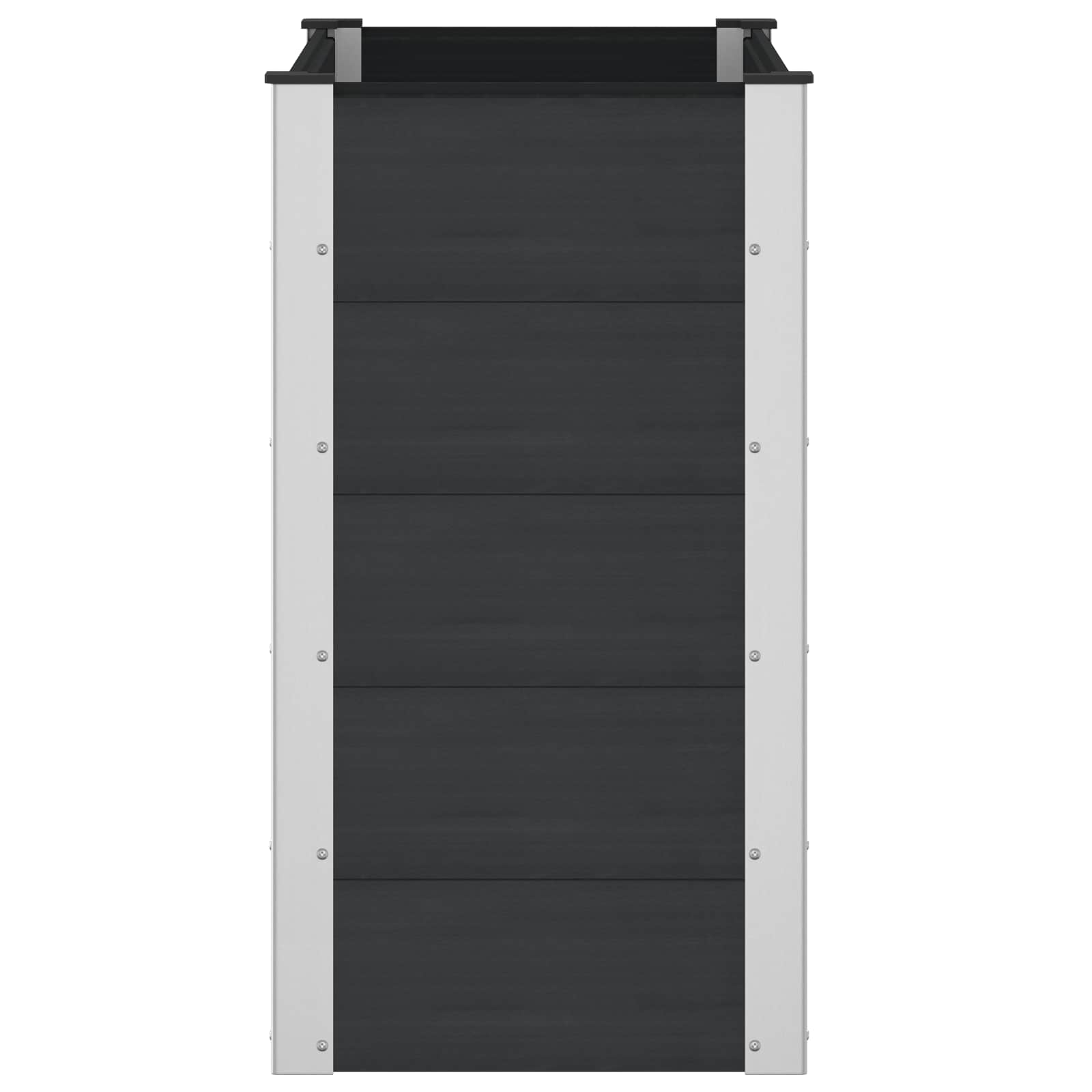 Letto rialzato da giardino Nero 100 x 50 x 91 cm | homemem39