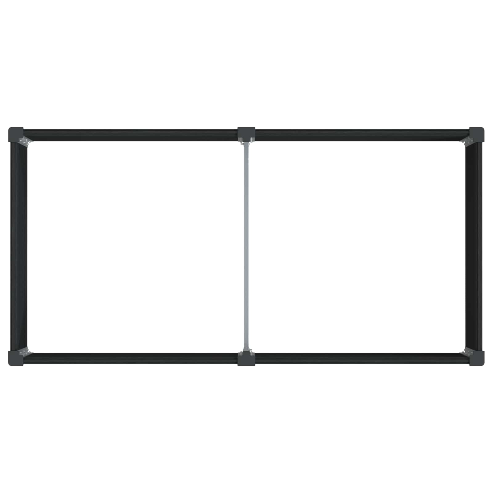 Letto rialzato da giardino Nero 100 x 50 x 91 cm | homemem39
