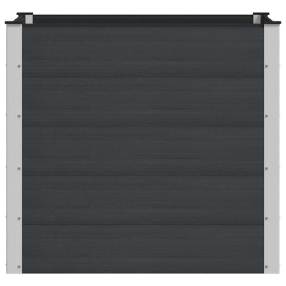Letto rialzato da giardino Nero 100 x 100 x 91 cm | homemem39
