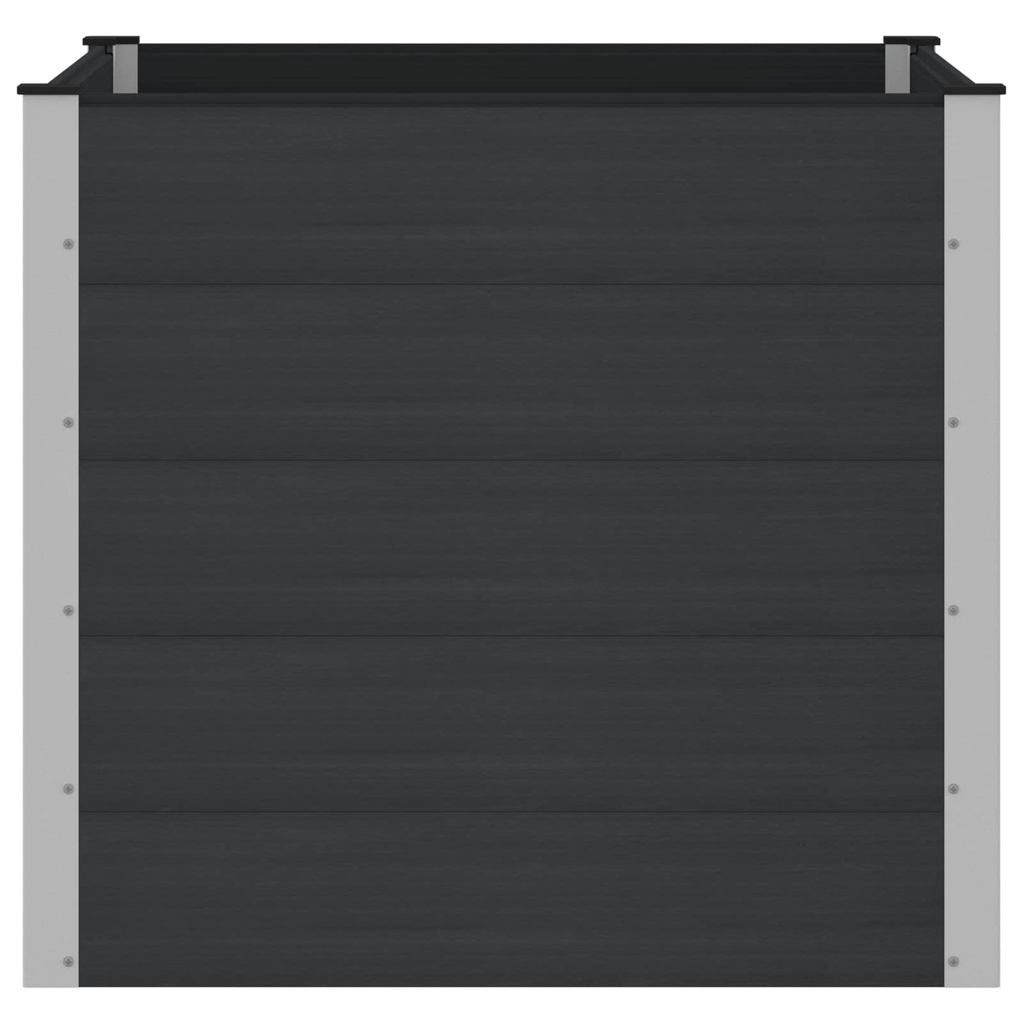 Letto rialzato da giardino Nero 100 x 100 x 91 cm | homemem39