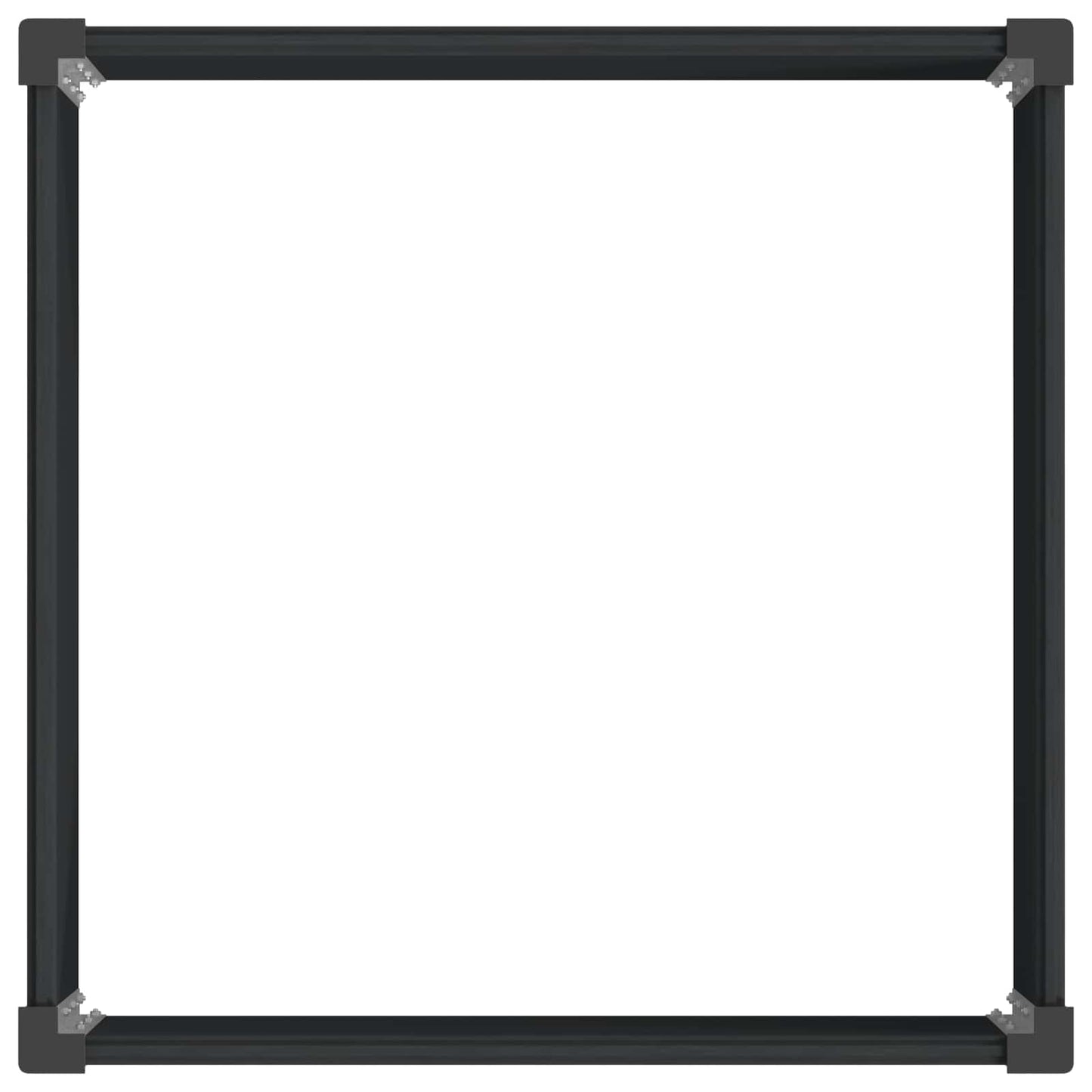 Letto rialzato da giardino Nero 100 x 100 x 91 cm | homemem39