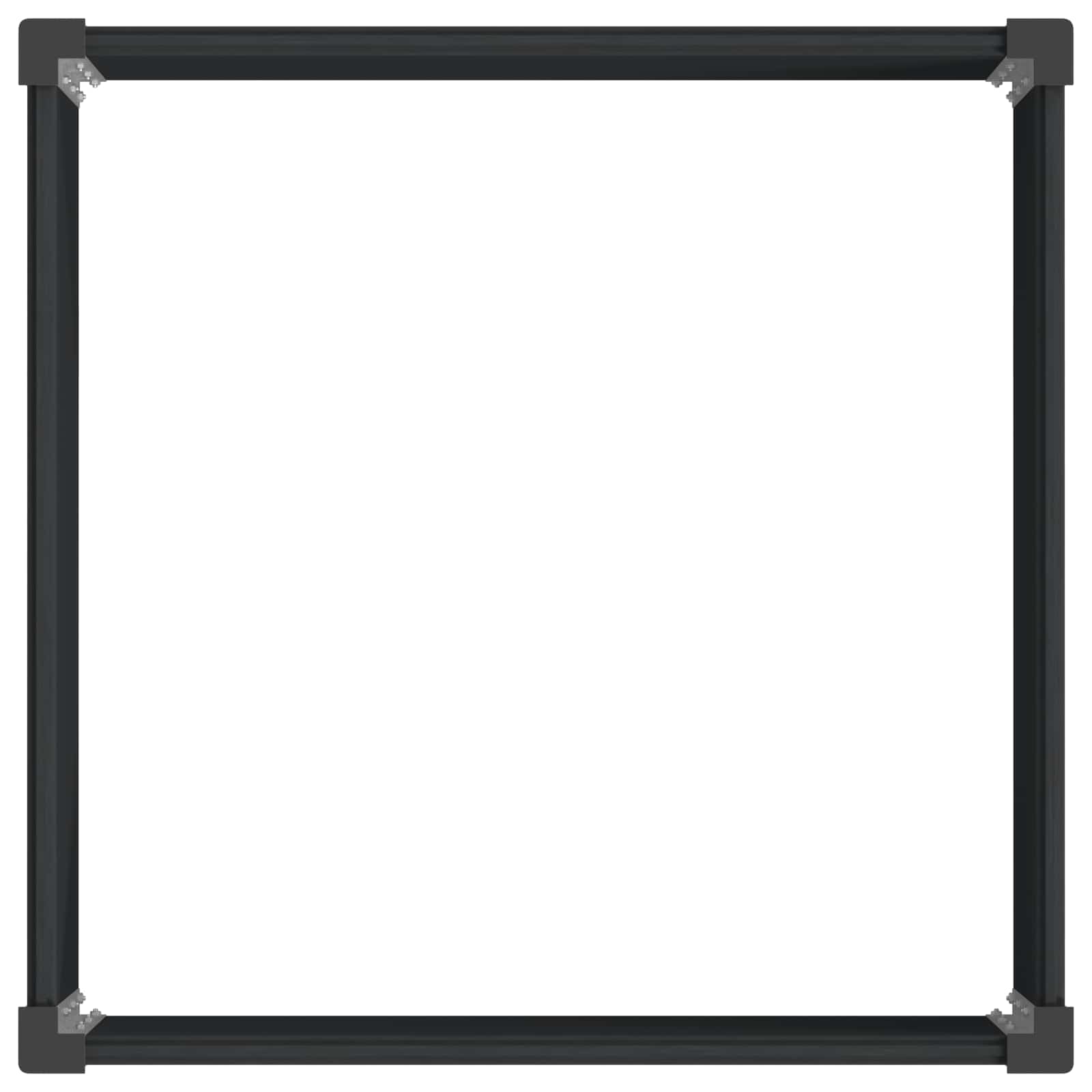 Letto rialzato da giardino Nero 100 x 100 x 91 cm | homemem39
