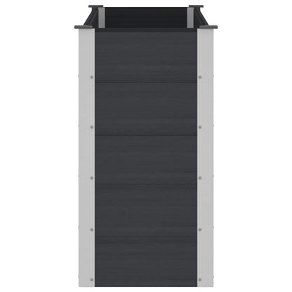 Letto rialzato da giardino Nero 150 x 50 x 91 cm | homemem39