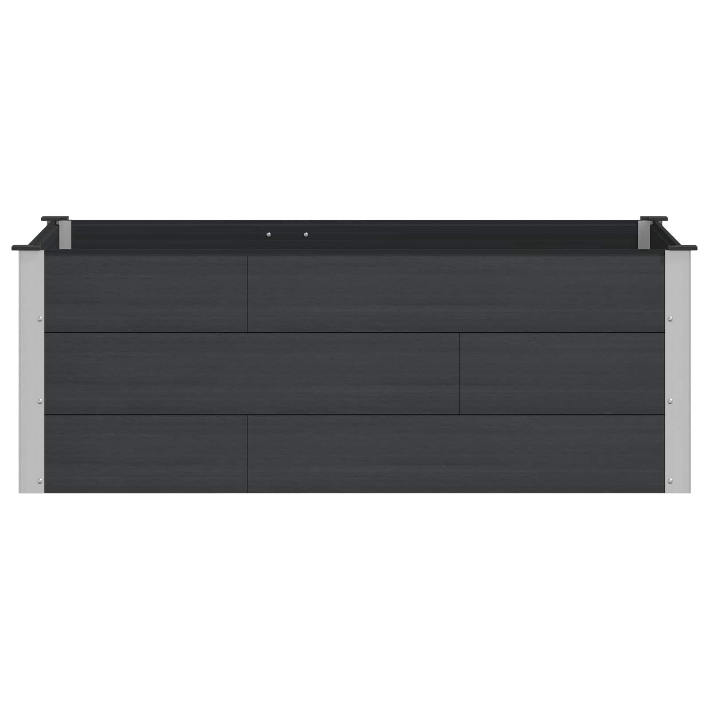 Letto rialzato da giardino Nero 150 x 100 x 54 cm | homemem39